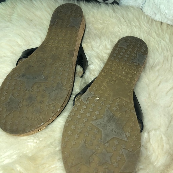 Jimmy Choo Black Patent Leather flip-flops size 36 (US 6) - Picture 10 of 13